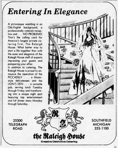 The Raleigh House - Feb 1975 Ad